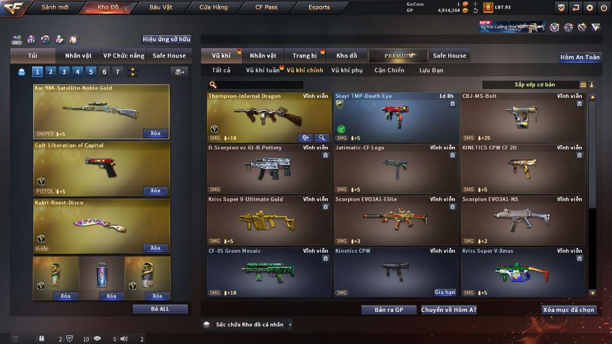 shop acc cf uy tin gia re